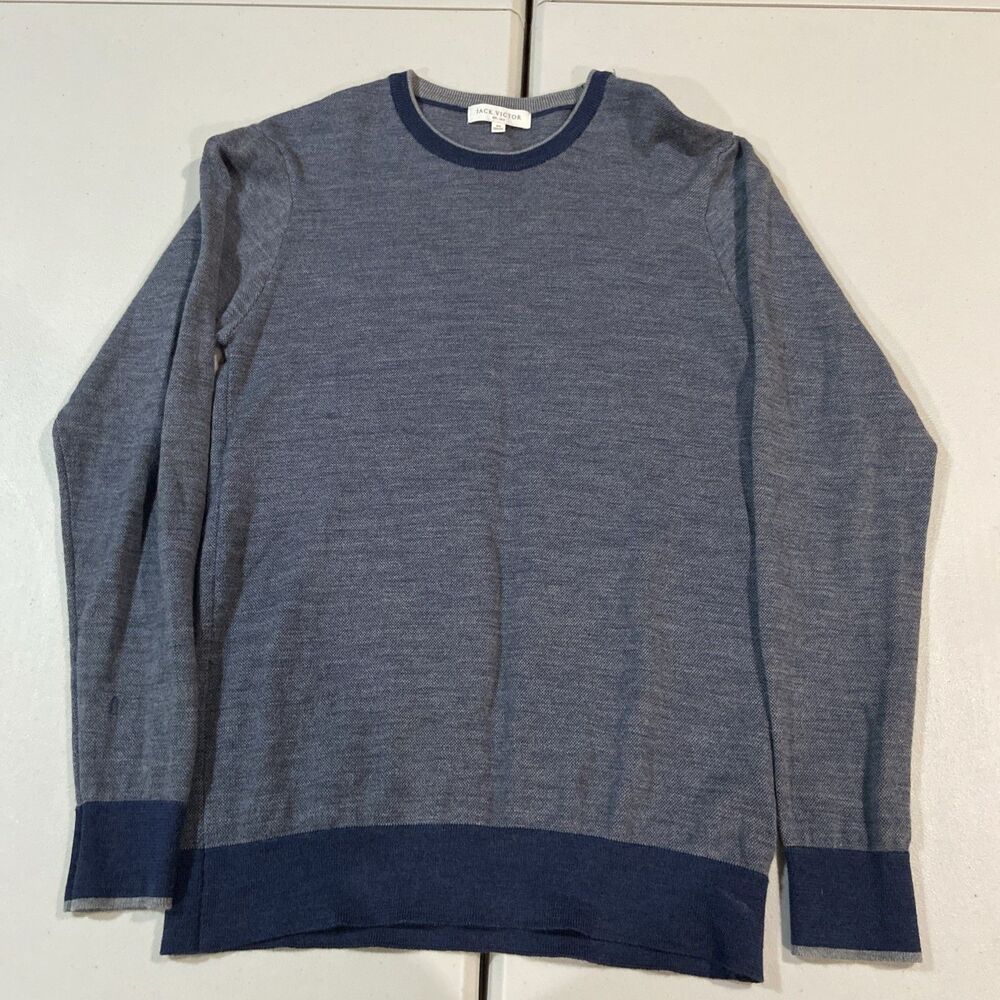 Jack Victor 100% Extra fine Merino Wool Base layer Gray Medium Itlay